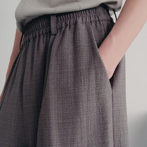 خفيفة الوزن قماش تنفس مرونة الخصر فضفاضة تناسب الطيات السراويل الصيف Jorts عارضة بسيطة اليومية ارتداء أستراليا مواتية - Product Image 3