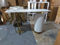 Table console carrée au design le plus récent pour le salon, les meubles de couloir, l'entrée, l'hôtel, la maison, la salle à manger décorative