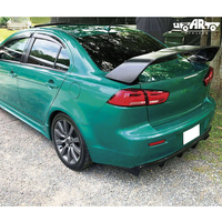 Aileron arrière de voiture en plastique ABS de haute qualité Haosheng, aspect fibre de carbone, pour Mitsubishi Lancer EVO X 2008-2015