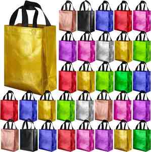 Wholesale Custom Gold and Silver Folding Non-woven Handbag Non-woven <b>Bag</b> Laser <b>Gift</b> <b>Bags</b> Promotion <b>Gift</b> <b>Bag</b> - Product Image 6