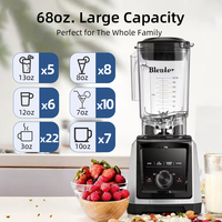 Mixeur Commercial Électrique Professionnel Robuste et Puissant Robot Culinaire Multifonctionnel pour Jus Smoothies et Broyage