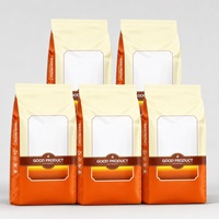 Sac d'emballage universel tissé laminé orange imprimé sur mesure 60x110cm 40kg pour usage polyvalent