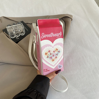 Y2K Zoete Schattige Print Grappige Schoudertas Unieke Melkpakvormige PU Lederen Dames Schoudertas voor Valentijnsdag Cadeau