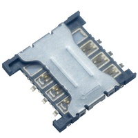 6P fente pour carte de téléphone portable retirer le connecteur de carte Micro Sim de type push-pull