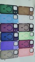 Coques de téléphone de luxe antichoc magnétiques en PC rigide et TPU mat avec protection d'appareil photo et chargement sans fil pour 17 16 15 14 13 Pro Max