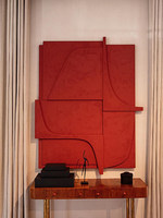 Art mural en acrylique texturé en relief 3D, style nature morte, Wabi Sabi, sculpture abstraite gris anthracite, décoration artisanale en alliage d'aluminium
