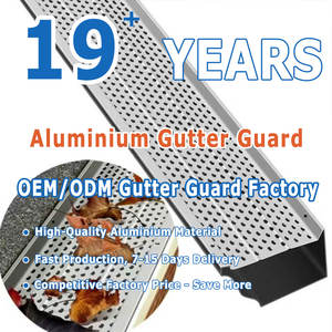 Protection de gouttière en micro-maille en gros, garde-feuilles en aluminium de 5/6 pouces, protection de gouttière, écran de protection contre les feuilles et les débris - Product Image 6