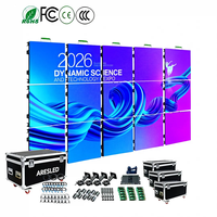 Écran LED de location facile à installer P2.6 2.9 P3.91 7680HZ pour événements, mur vidéo, toile de fond, affichage extérieur/intérieur, panneau LED 500mmx500mm