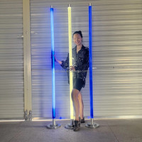 Professionnel Portable Bar Atmosphère Props Boîte De Nuit Nouvelle Mode Fête Filles Led Danse Pole Lounge