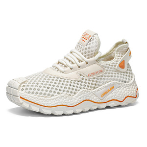 Chaussures décontractées confortables pour hommes, tendance et élégantes, antidérapantes, respirantes, en tissu maillé uni - Product Image 5