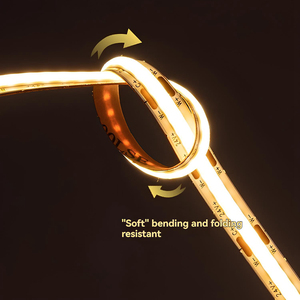 Chuyên Nghiệp 10m USB <span class=keywords><strong>NFC</strong></span> LED Strip kit 10 wát/mét 90-110lm/W hai mặt mạ điện Hội Đồng Quản trị 8mm cắt điểm IP20 điều khiển bằng giọng nói - Product Image 2