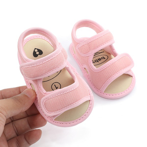 Vendita calda colorata 0-1 anno <span class=keywords><strong>sandali</strong></span> estivi ragazzi ragazze di apprendimento per bambini all'aperto scarpe da passeggio per bambini pantofole - Product Image 1