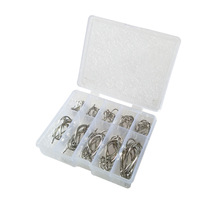 3 # -12 #   Lot de 50, 70 ou 100 hameçons de pêche en acier au carbone, tailles multiples, pour eau douce, hameçons circulaires