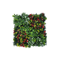 Mur vert artificiel feuillage protégé contre les UV clôture artificielle plantes vertes verticales mur d'herbe extérieur intérieur faux mur d'herbe