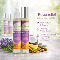 Huiles Essentielles Pures et Naturelles pour la Relaxation et le Soulagement – Roll-on Portable d'Aromathérapie pour Massage au Lit et Anti-Stress