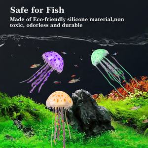 Nouvel arrivage de décoration de paysage de réservoir de méduses en silicone artificiel d'aquarium respectueux de l'environnement - Product Image 2