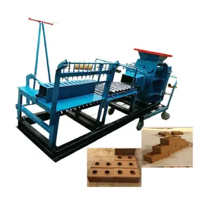 Máquina Manual de prensado de bloques de arcilla, máquina extrusora de ladrillos de suelo de barro