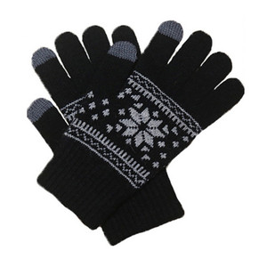 Adulte Acrylique Neige Jacquard Écran <span class=keywords><strong>Tactile</strong></span> Magique Gants En Gros Gants Peut Jouer Au Téléphone - Product Image 3