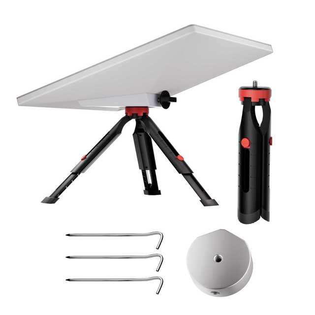 Starlink Satellite Mini Tripod Mount with Adapter Included Work with Original Pipe Adapter for Camping