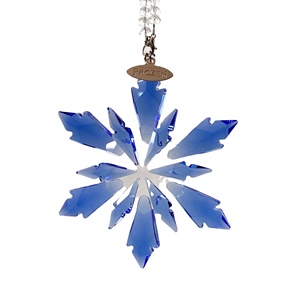 <b>Crystal</b> Ornament Snowflake Christmas <b>Tree</b> Ornament Decor Glass Car Pendant Festival Gift - Product Image 1
