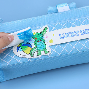 Wenjie Bag Papelería Mochilas escolares <span class=keywords><strong>Estuche</strong></span> de lápices <span class=keywords><strong>pastel</strong></span> <span class=keywords><strong>Estuche</strong></span> de lápices para chicas adolescentes <span class=keywords><strong>Estuche</strong></span> de lápices de astronauta <span class=keywords><strong>azul</strong></span> profundo - Product Image 3