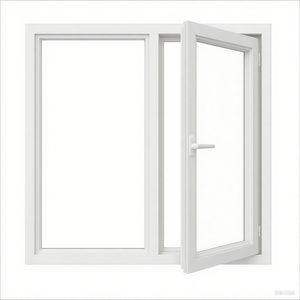 إنتاج المصنع مباشرة نماذج شعبية UPVC تصميم نافذة بابية فرنسية - Product Image 2