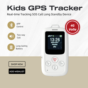 Traceur GPS 4G LTE tendance pour enfants, mini localisateur magnétique, suivi en temps réel, appel vidéo SOS, traceur GPS intelligent en promotion 2026 - Product Image 1