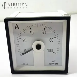 AC AMMETER RANGE 0-250-500A Scale over 2 time panel meter moving iron analog meter long scale analog panel meter -everfar