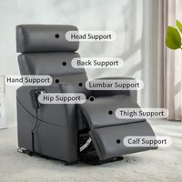 Chaise inclinable électrique à double moteur pour la maison, hauteur variable, élévateur de salon avec positionnement haut/bas, élévateur parallèle