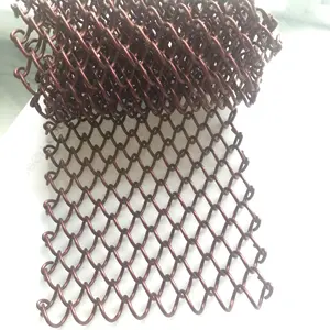 Dekorativer Bronze Metall Mesh Vorhang/Coiled Wire Stoff für Wohnkultur