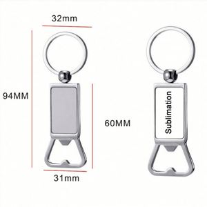 WSY728 Wholesale Factory Custom Logo Zinc Alloy Key Chain Blank <b>Bottle</b> Opener Metal Keychains - Product Image 2