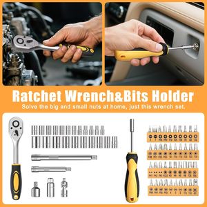 CRESOLVIA Juego de Herramientas de 328 Piezas, Caja de Herramientas con Cajones de Almacenamiento, Acero al Carbono, Polipropileno, Llave Hexagonal para Reparaciones del Hogar, Automóviles, Bricolaje y Uso General - Product Image 5