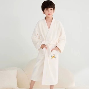 Di fascia alta in puro cotone <span class=keywords><strong>accappatoio</strong></span> per gli uomini e gli adolescenti delle ragazze assorbente camicia da notte termica per l'estate - Product Image 5
