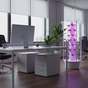 Torre Aeropónica de 7 Niveles de Material ABS de Buena Calidad, Hidropónica con Luz LED de Cultivo y Estructura para Plantas Trepadoras - Product Image 5