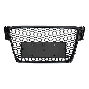 Car <span class=keywords><strong>A4</strong></span> B8 S4 Grille de pare-chocs avant en maille Style RS4 Noir Brillant Grille avant en nid d'abeille pour <span class=keywords><strong>Audi</strong></span> <span class=keywords><strong>A4</strong></span> S4 2008 2009 2010 <span class=keywords><strong>2011</strong></span> 2012 - Product Image 2