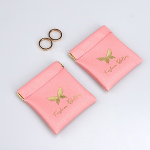 Pochette à bijoux en cuir PU avec logo personnalisé en relief, fermeture magnétique, pour boucles d'oreilles, colliers, bracelets - Product Image 3
