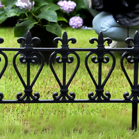 Clôture miniature de jardin en plastique à insertion au sol, style pastoral, pour haies vertes, avec système d'assemblage, pour aménagement horticole, modèle artisanal