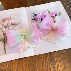 Moños de Tela con Cinta Arcoíris <span class=keywords><strong>para</strong></span> Niñas, Estilo Europeo Americano, Moños de Princesa, Pasadores con Moño, Moños Coloridos, Pinzas de Cocodrilo <span class=keywords><strong>para</strong></span> <span class=keywords><strong>el</strong></span> Cabello - Product Image 2