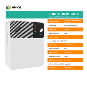 أحدث جهاز إنذار للغاز لعام 2025 وفقًا لمعيار UL1484، كاشف تسرب الغاز الطبيعي يعمل ببطارية تدوم 10 سنوات - Product Image 6