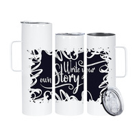 Vente en gros de gobelets thermiques en acier inoxydable de 30oz tasse isolée sous vide design classique pour la sublimation avec couvercles de paille
