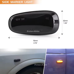Feux de position latéraux à LED séquentiels pour <span class=keywords><strong>Opel</strong></span> Zafira A <span class=keywords><strong>Astra</strong></span> G 98-09, clignotants dynamiques à défilement, répétiteurs de clignotants - Product Image 3