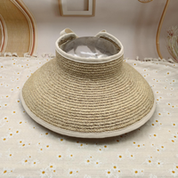 Toptan Lady rafya saman güneş hasır şapka cankurtaran Sombreros geniş fatura güneşlik kapağı kadınlar için açık plaj güneş gölge
