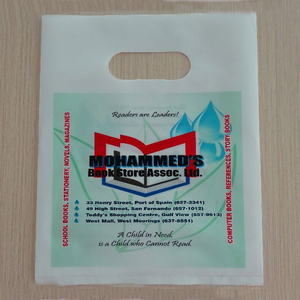 Bolsas de Plástico con Asas Troqueladas de LDPE Coloridas Personalizadas HC / Bolsas de Plástico Troqueladas - Product Image 1