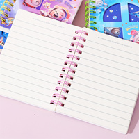 Mini carnet spirale mignon 87*112mm 70 feuilles 80gsm avec couverture découpée motif Ours Astronaute Spatiale, Journal pour enfants, Cadeau, Vente en gros Depai