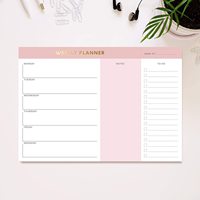 Cuaderno de Notas DIY A3 A4 A5 de Estilo Empresarial: Organizador de Hábitos, Bloc de Notas para Escritorio, Calendario de Papel para la Familia, Suministro de Oficina, Regalo