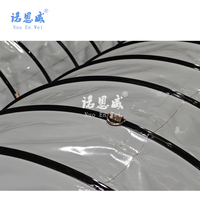 Tuyau spiralé flexible en PVC de 300 mm de diamètre, imperméable et ignifuge, pour usage industriel, hôpital, salle de sport, ventilation d'entrepôt