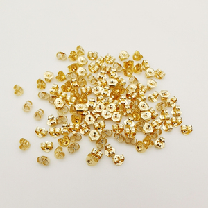 Pendientes de oro sólido de 14K y 18K, tapón trasero, Clips de mariposa para pendientes, accesorios para pendientes - Product Image 4