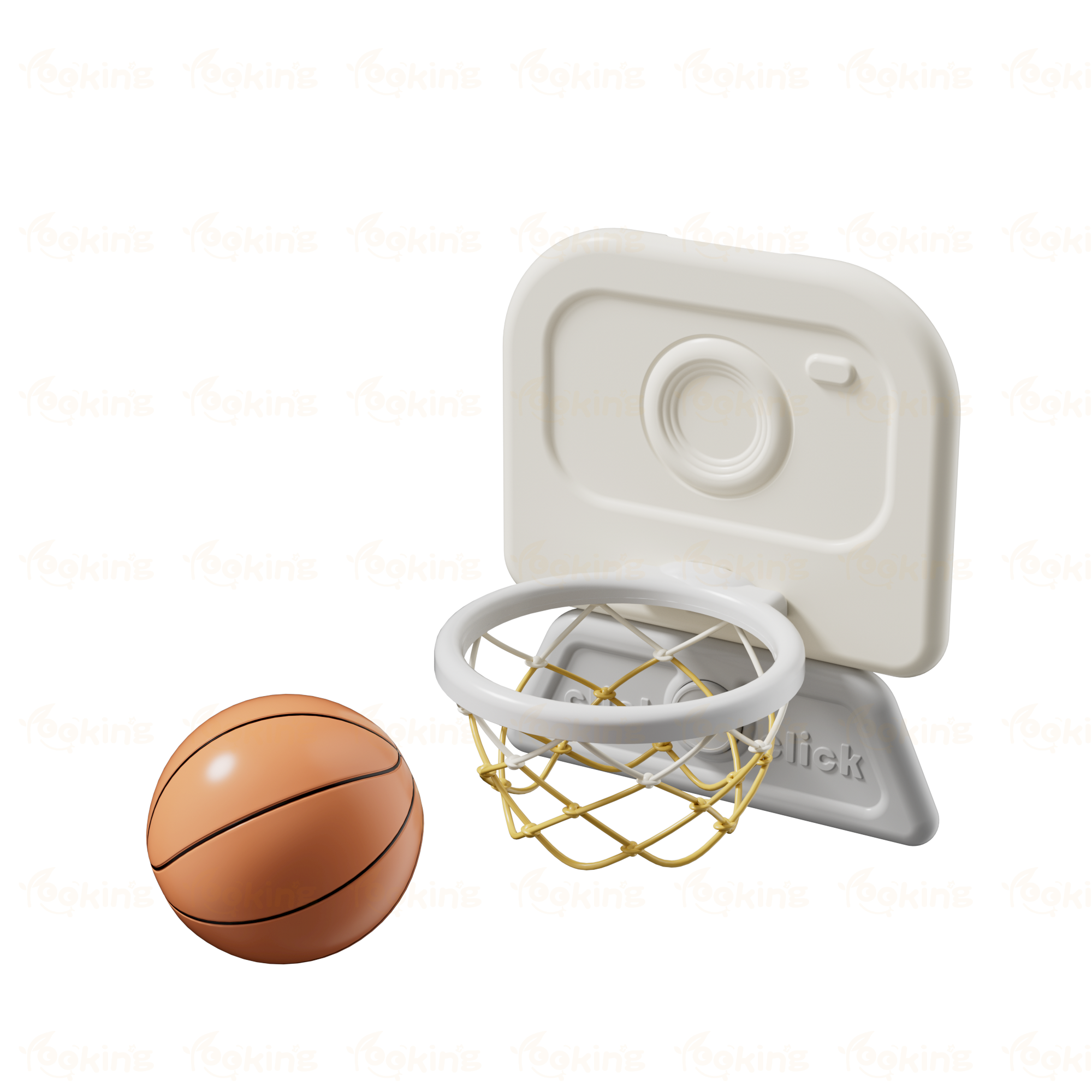 Panier + petit ballon de basket