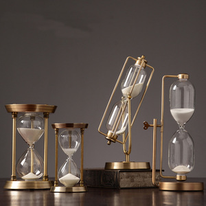 Antike Messing Black Sand <span class=keywords><strong>Timer</strong></span> 15 30 60 Minuten Sanduhr Custom ized Sanduhr - Product Image 4