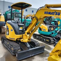 Excavatrice d'occasion Komatsu PC30MR testée sur le terrain, contrôle précis et fluide pour le terrassement en espace restreint